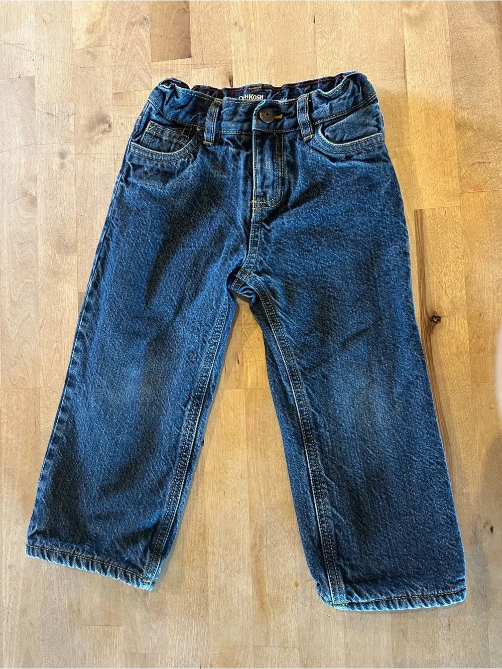 OshKosh B'gosh Fleece Lined Dark Blue Kids Denim Pants